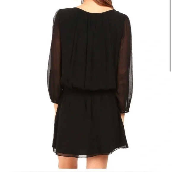 Joie Black boho elbaz blouson dress XS - Picture 12 of 12
